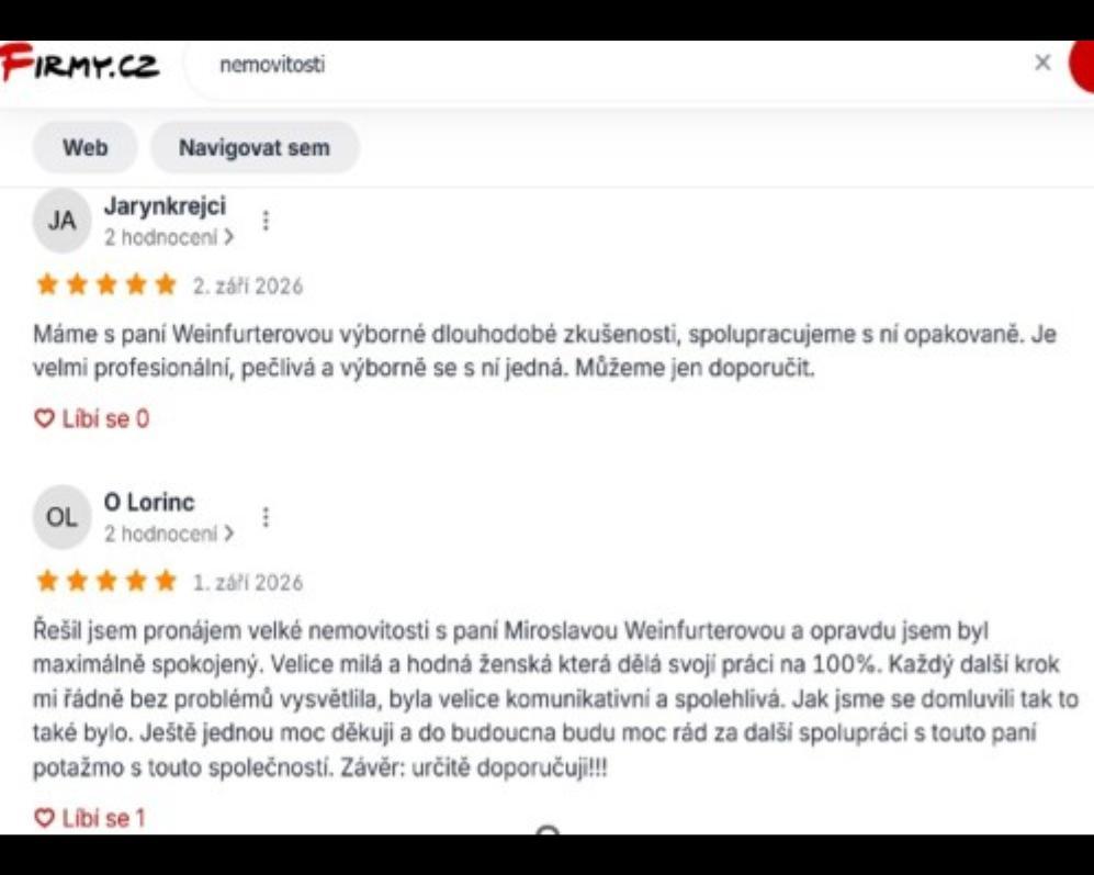 ÚSPĚŠNĚ PRONAJATO